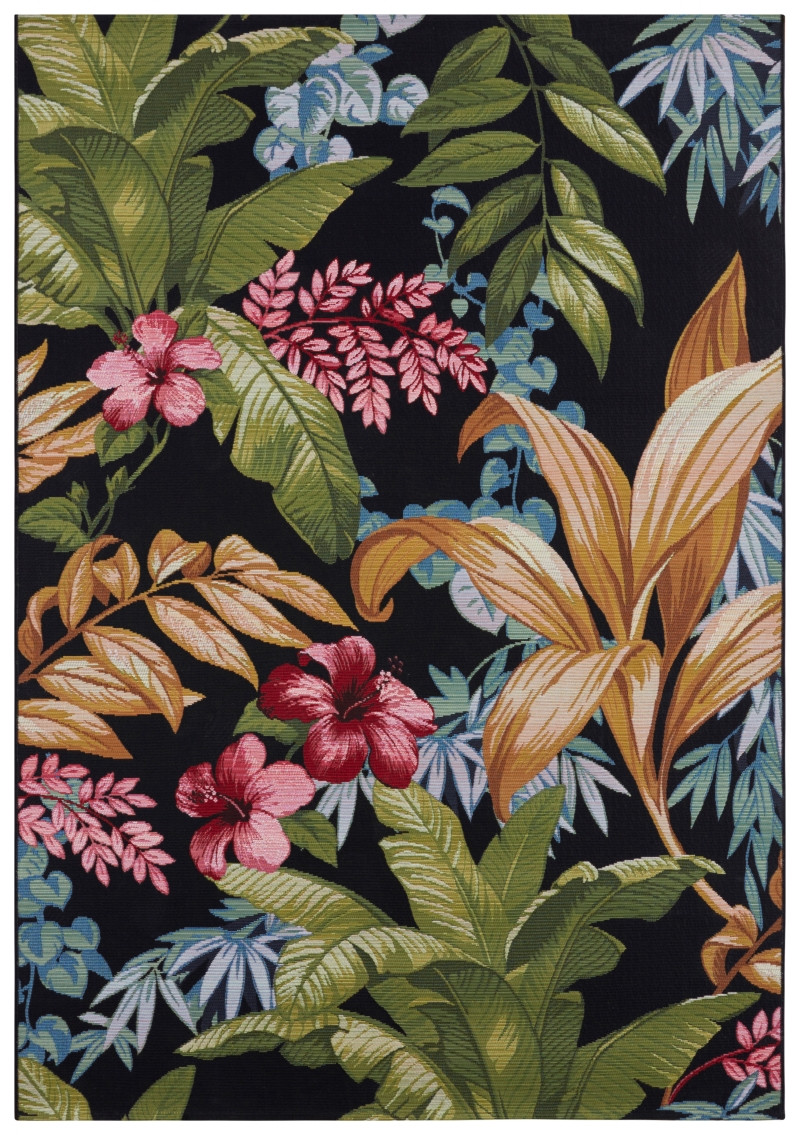 Hanse Home, Kusový koberec Flair 105620 Tropical Flowers Multicolored – na von aj na doma, 80x165, viacfarebná, chodba / predsieň