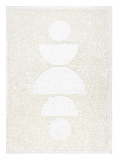 Dywany Łuszczów, Kusový koberec Mode 8598 geometric cream, 140x190, biela, detská izba
