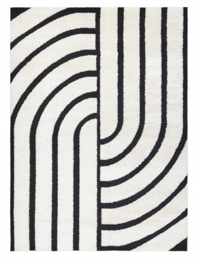 Kusový koberec Mode 8631 geometric cream/black - 160x220 cm Dywany Łuszczów 