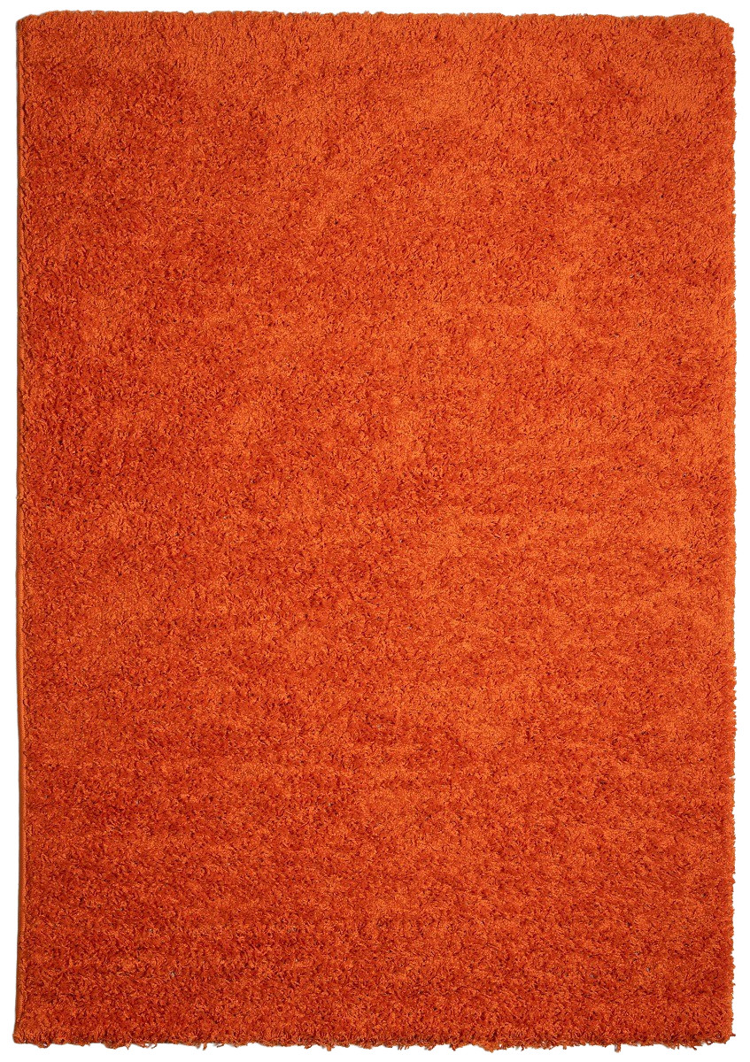 Mono Carpet, Kusový koberec Efor Shaggy 3419 Orange, 80x150, oranžová, obývacia izba