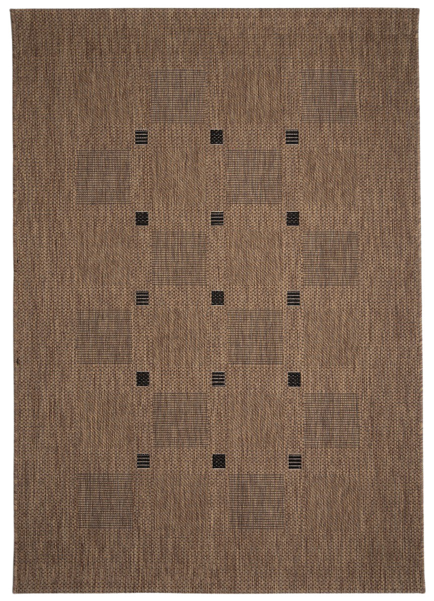 Kusový koberec FLOORLUX Coffee / Black 20079 Spoltex – na von aj na doma - 80x150 cm Devos koberce 