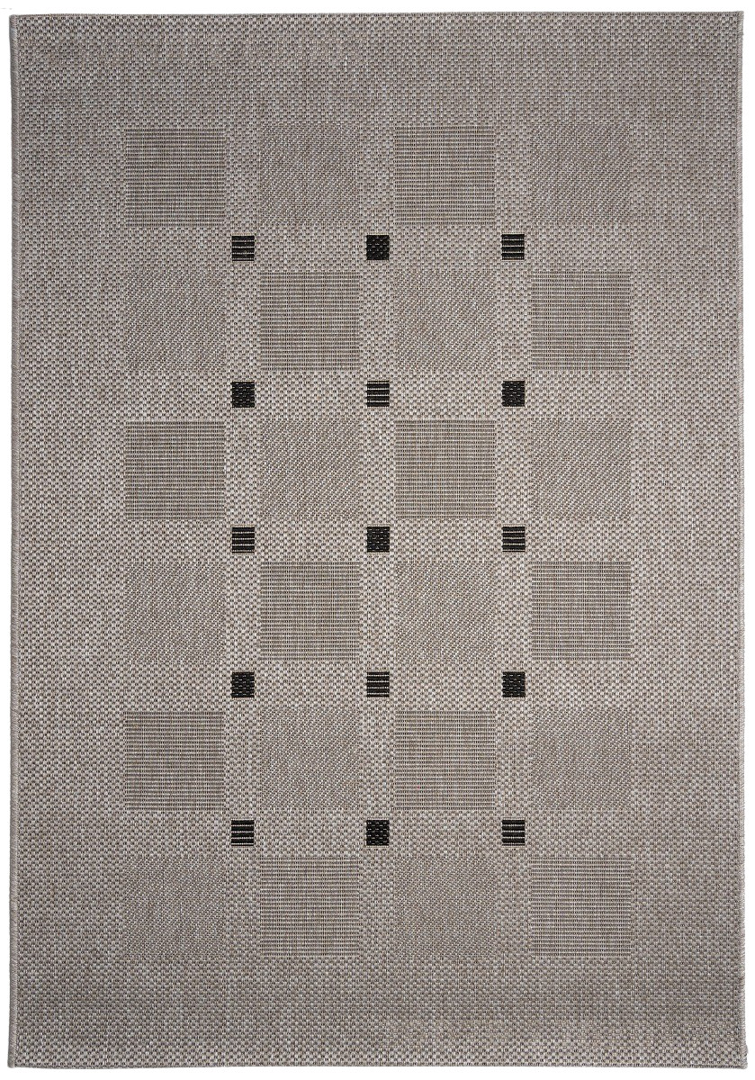 Kusový koberec FLOORLUX Silver / Black 20079 Spoltex – na von aj na doma - 200x290 cm Devos koberce 