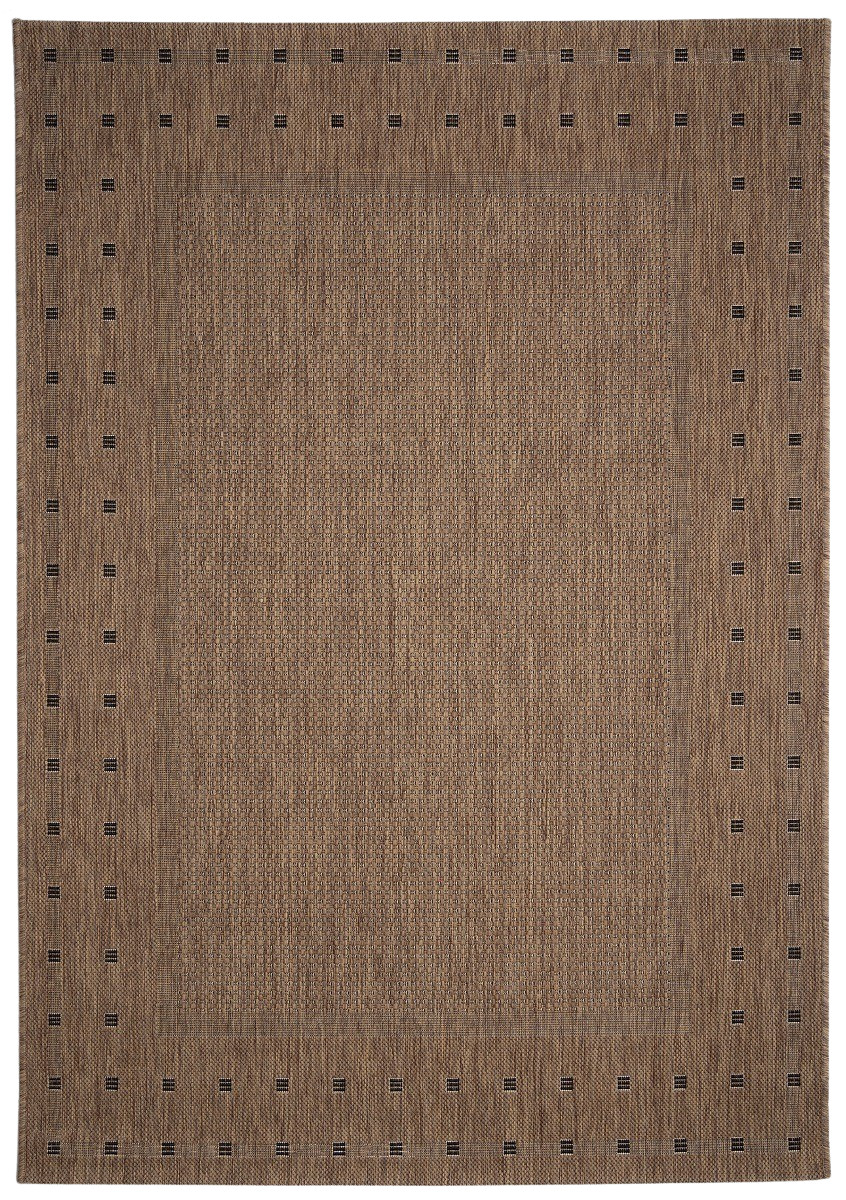 Kusový koberec FLOORLUX Coffee/Black 20329 Spoltex – na von aj na doma - 160x230 cm Devos koberce 