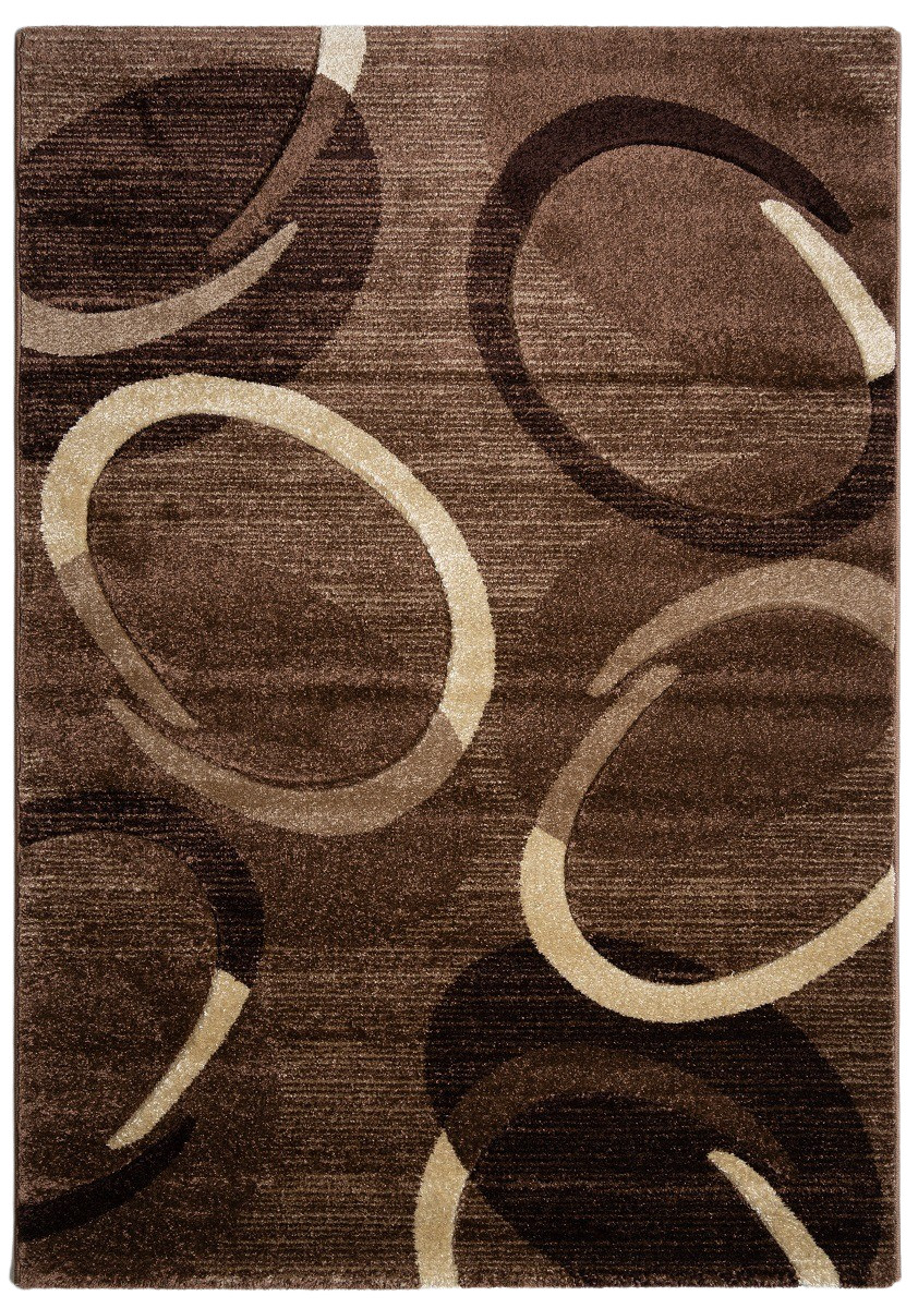 Spoltex, Kusový koberec Florida brown 9828, 80x150, hnedá, chodba / predsieň