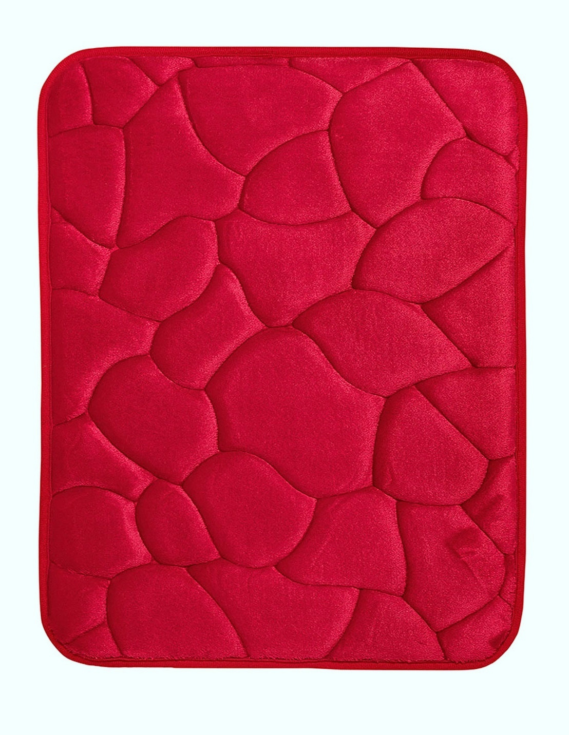 BO-MA, Protišmyková kúpeľňová predložka 3D 0133 Red, 50x40, červená, kúpeľňa