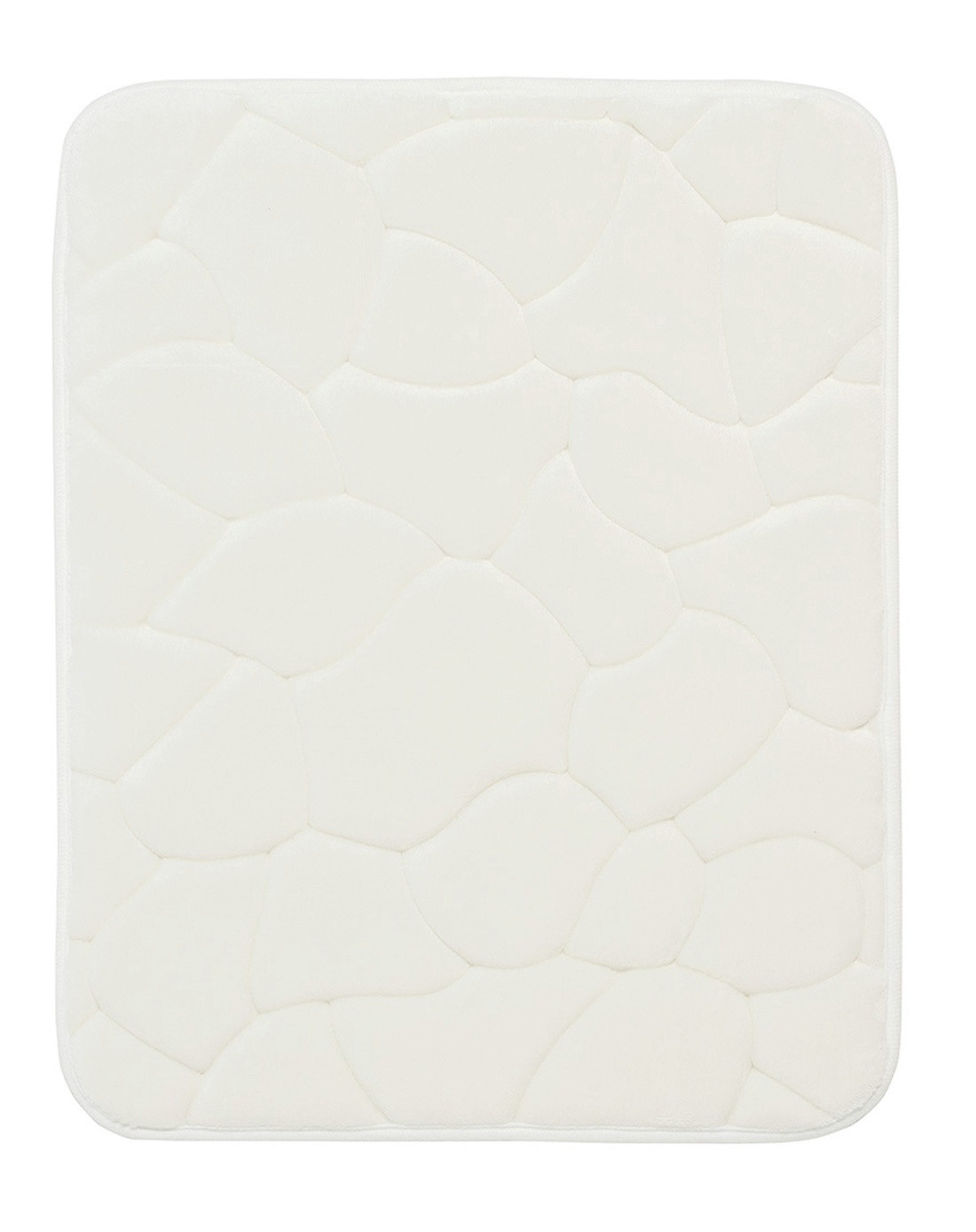 BO-MA, Protišmyková kúpeľňová predložka 3D 0133 White, 50x80, biela, kúpeľňa