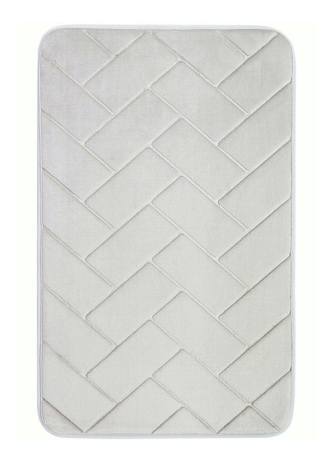 BO-MA, Protišmyková kúpeľňová predložka 3D 7288 sand, 50x80, šedá, kúpeľňa