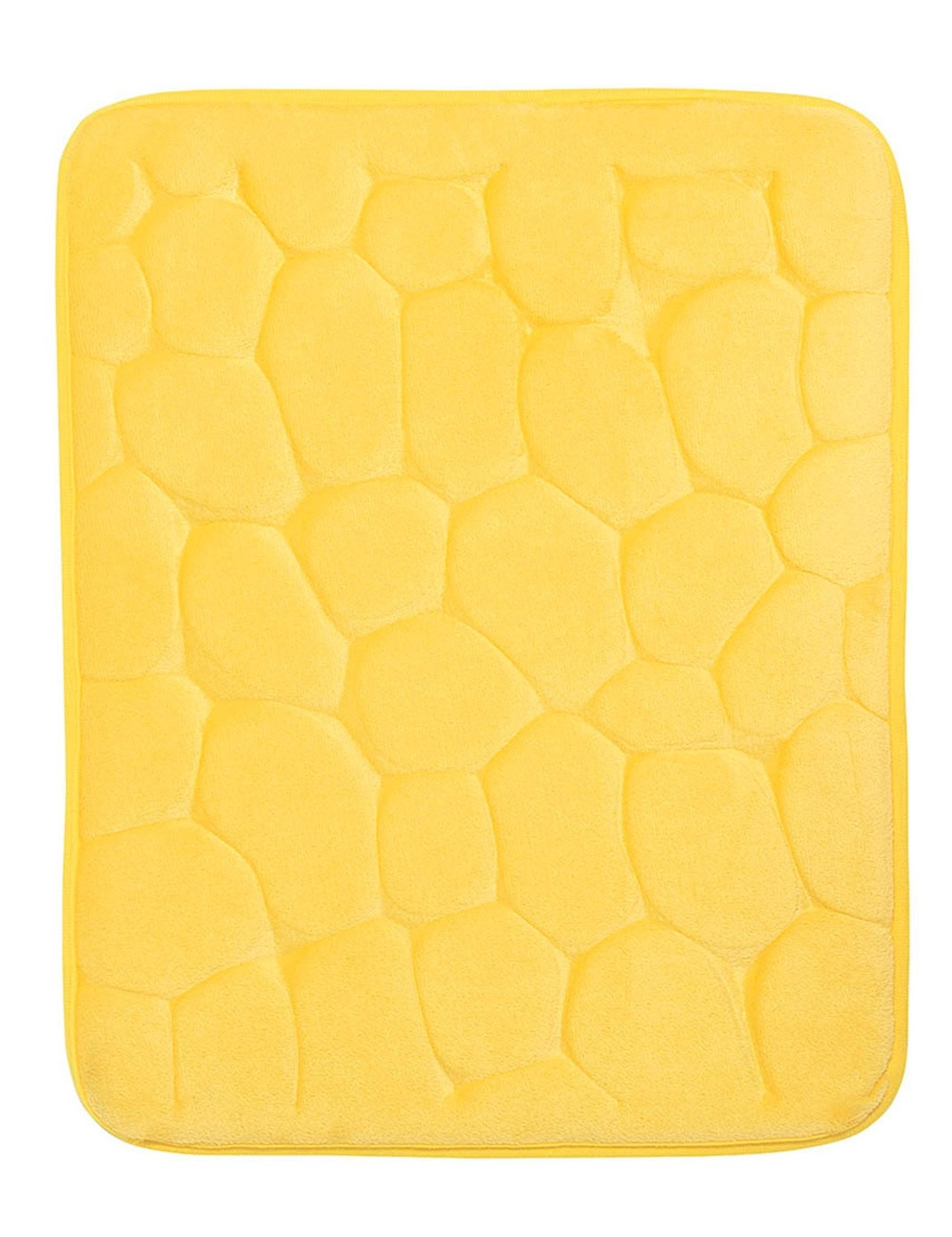 BO-MA, Protišmyková kúpeľňová predložka 3D 0133 yellow, 50x80, žltá, kúpeľňa