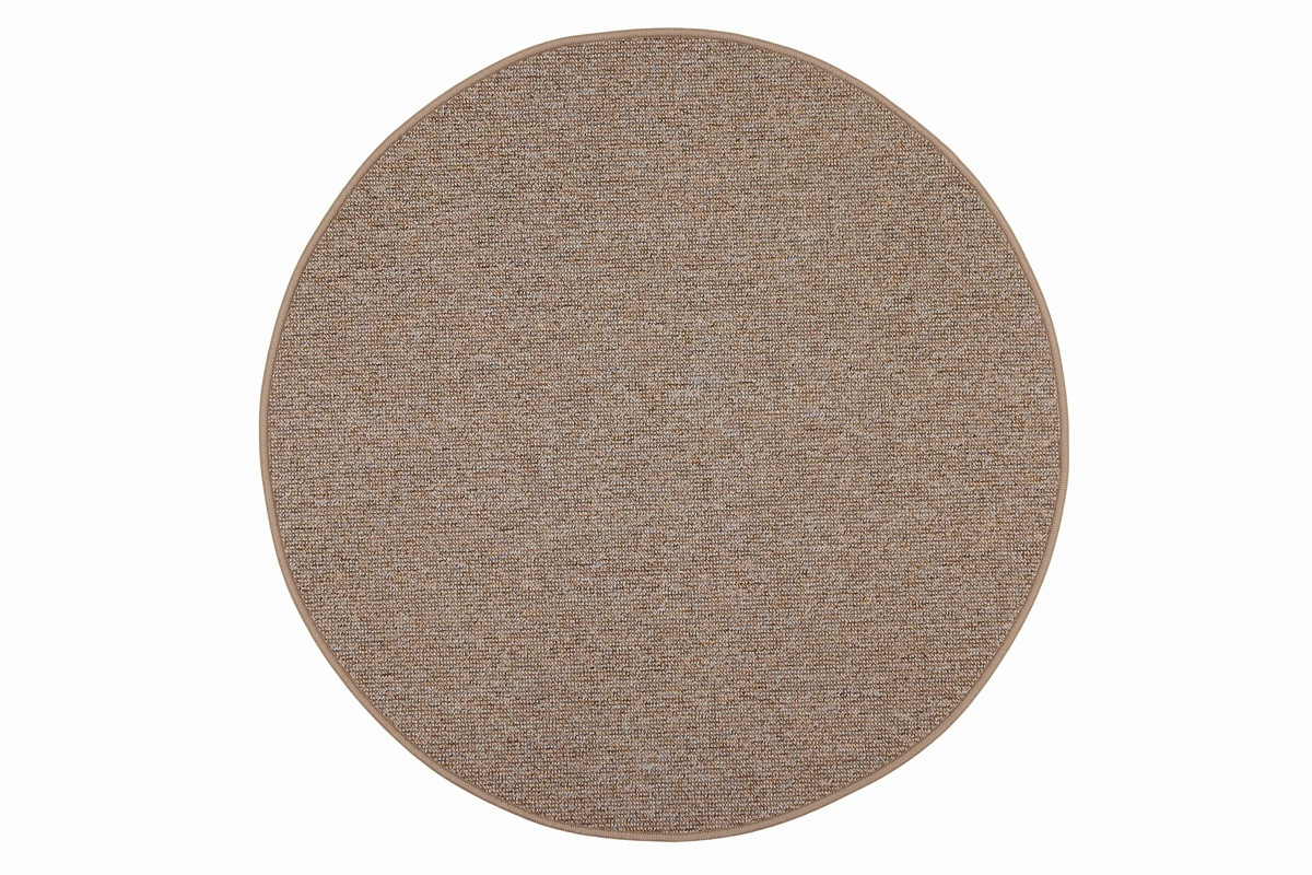 Kusový koberec Neapol 4717 kruh, 67x67 (priemer) kruh, béžová, chodba / predsieň