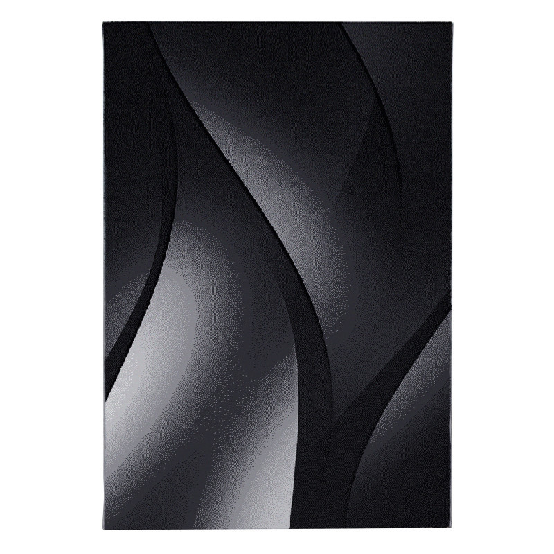 Ayyildiz, Kusový koberec Plus 8010 black, 80x150, čierna, chodba / predsieň