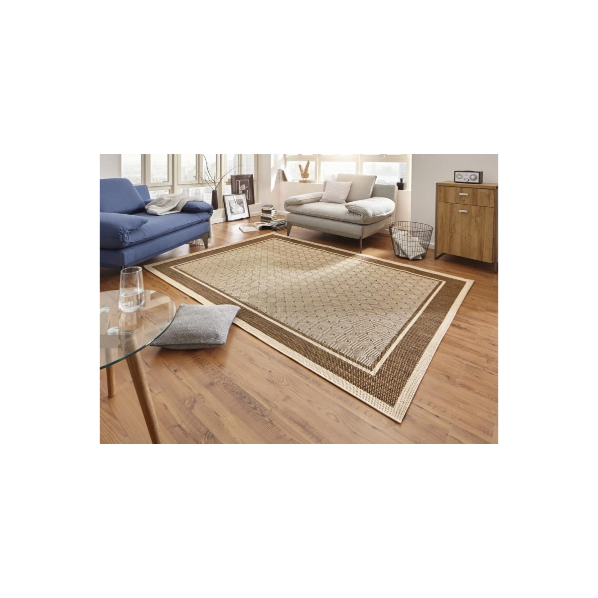 Kusový koberec Natural 102715 Classy Braun – na von aj na doma