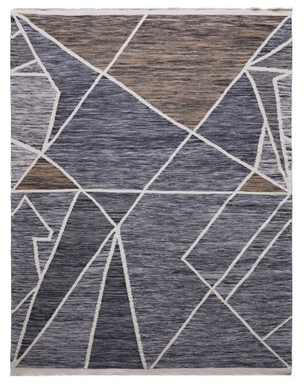Diamond Carpets India, Ručne viazaný kusový koberec DaVinci's Ermine DESP P93 Mix, 80x150, šedá, chodba / predsieň