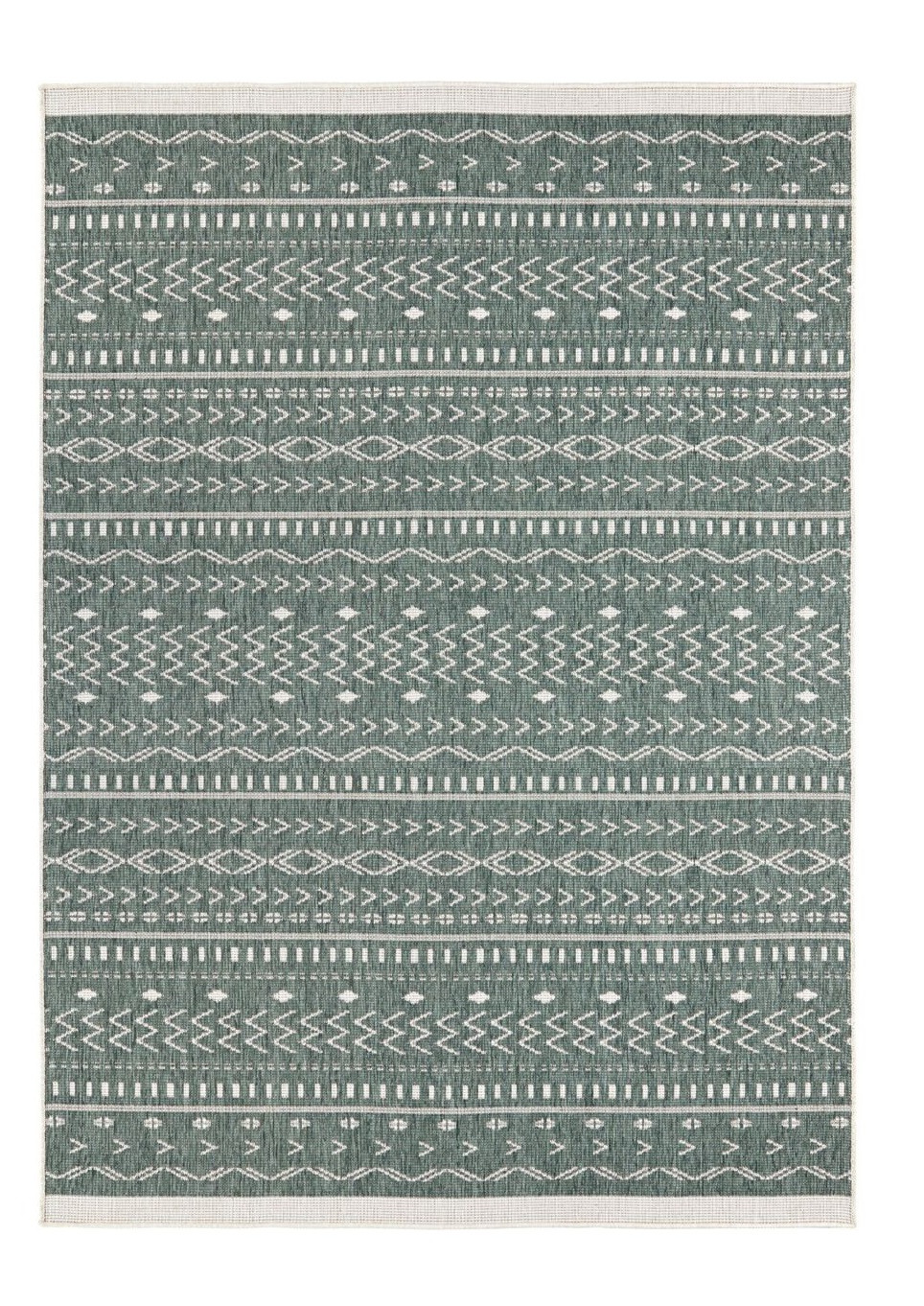 Hanse Home, Kusový koberec Twin Supreme 103440 Kuba green creme – na von aj na doma, 160x230, zelená, chodba / predsieň