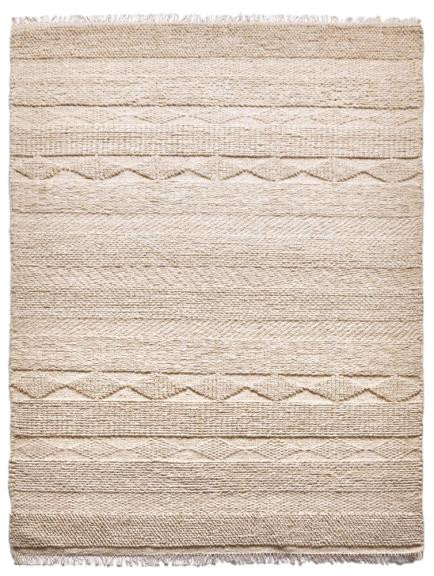Diamond Carpets India, Ručne viazaný kusový koberec Grandeur DESP P54/2 Dune White, 80x150, béžová, chodba / predsieň
