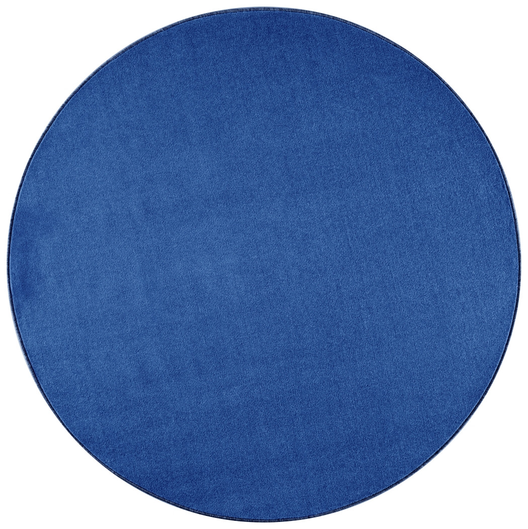 Hanse Home, Kusový koberec Nasty 101153 Blau kruh, 200x200 (priemer) kruh, modrá, chodba / predsieň