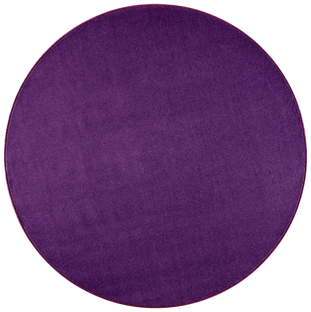 Hanse Home, Kusový koberec Nasty 101150 Purple kruh, 200x200 (priemer) kruh, fialová, chodba / predsieň