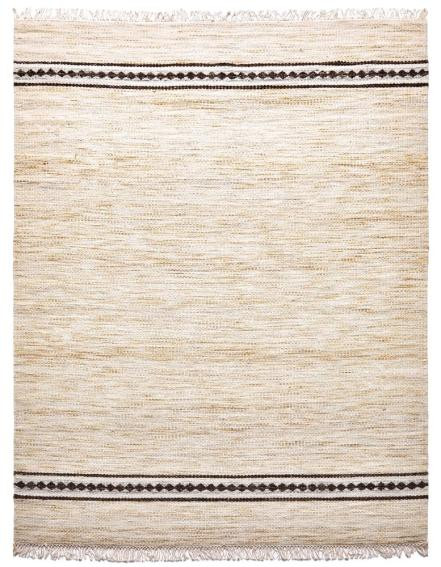 Diamond Carpets India, Ručne viazaný kusový koberec Biscuit DESP HL63 Ivory White, 80x150, béžová, chodba / predsieň
