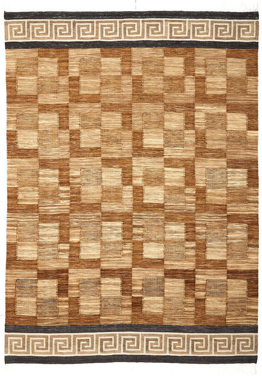 Diamond Carpets India, Ručne viazaný kusový koberec Greta Roma DE 2254 Multi Colour, 80x150, hnedá, chodba / predsieň