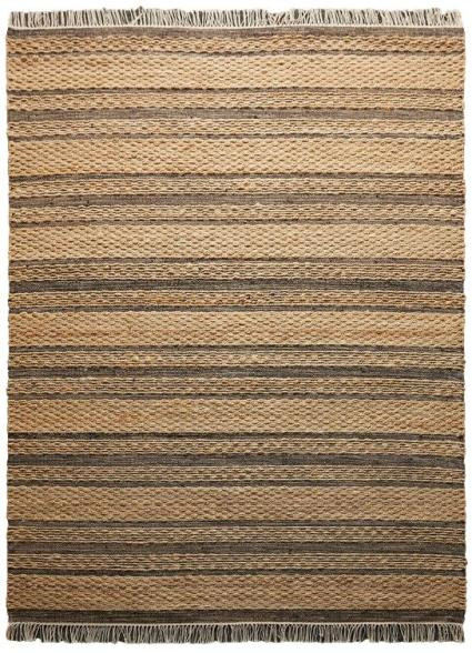 Diamond Carpets India, Ručne viazaný kusový koberec Agra Terrain DE 2281 Natural Mix, 80x150, béžová, hnedá, chodba / predsieň