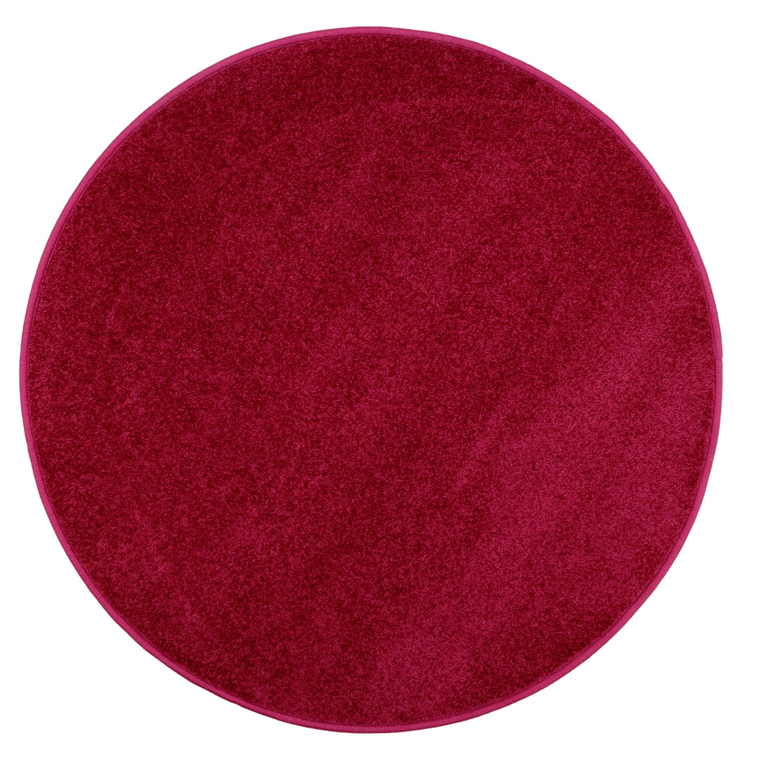 Kusový koberec Eton vínovo červený kruh - 100x100 (priemer) kruh cm Vopi koberce 