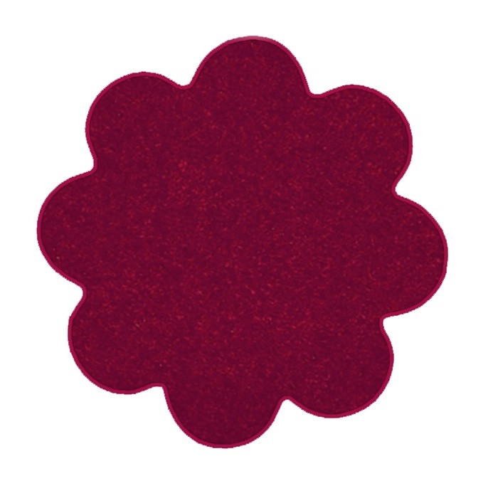 Kusový koberec Eton vínovo červený kvetina - 160x160 kvietok cm Vopi koberce 