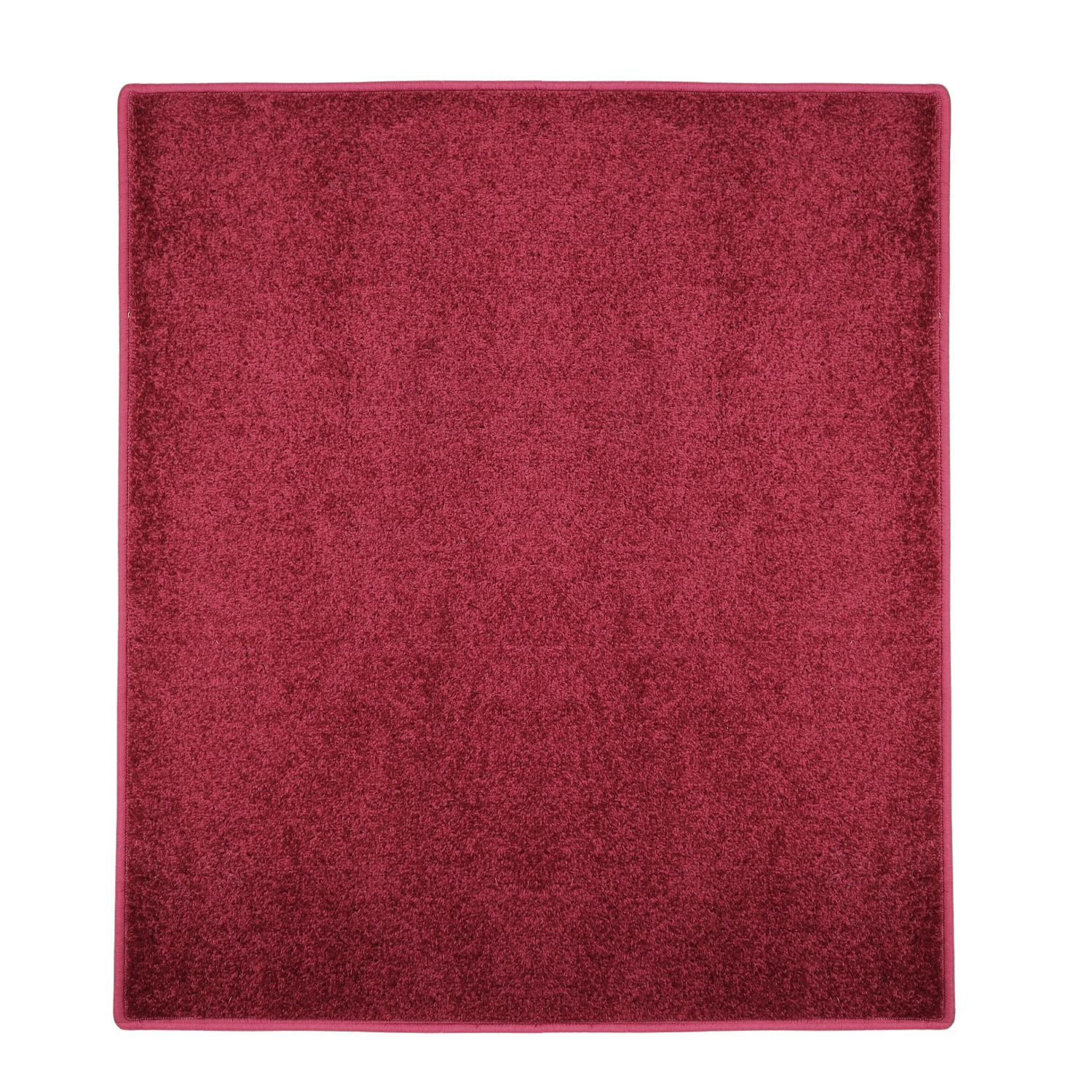 Kusový koberec Eton vínovo červený štvorec - 120x120 cm Vopi koberce 