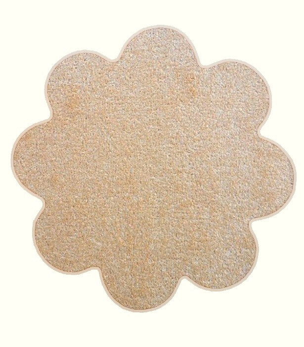 Kusový koberec Eton béžový kvetina - 120x120 kvietok cm Vopi koberce 