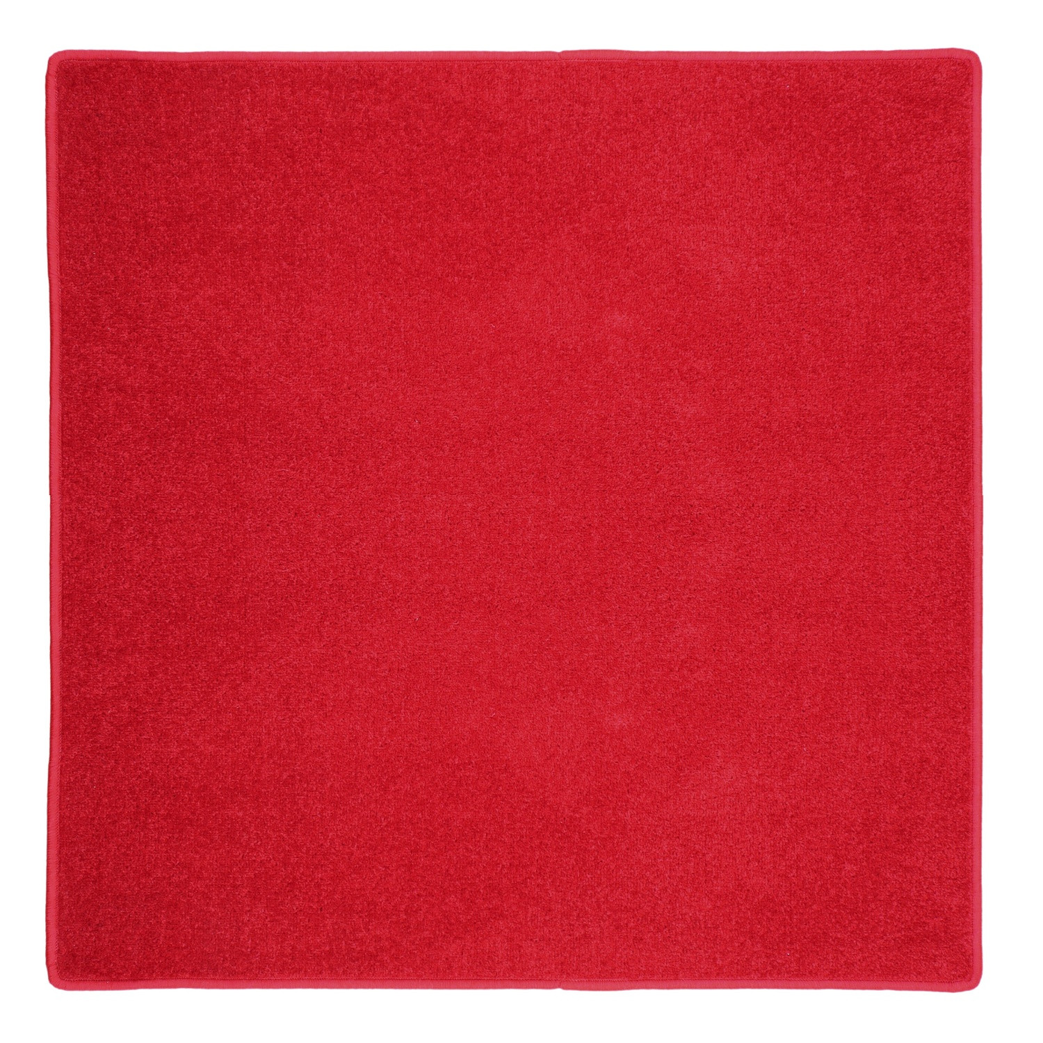 Kusový koberec Eton červený 15 štvorec - 300x300 cm Vopi koberce 