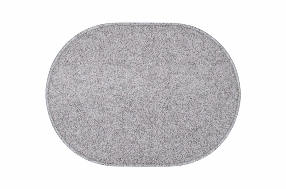 Kusový koberec Eton šedý ovál - 160x240 cm Vopi koberce 