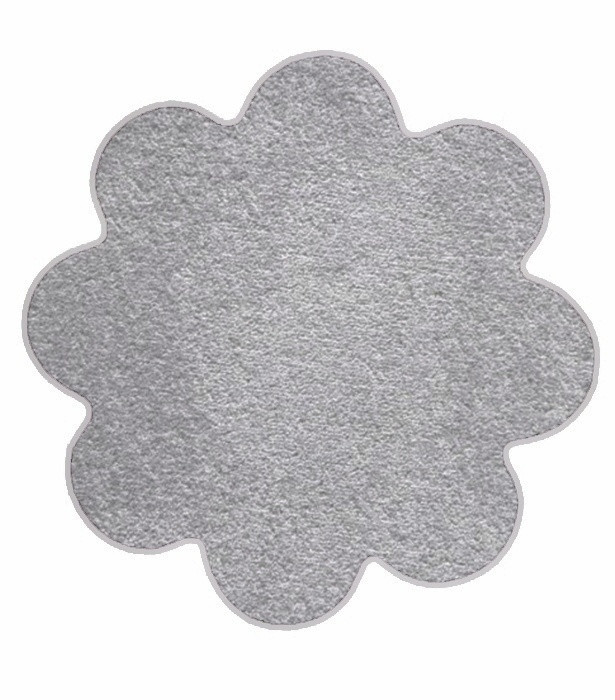 Kusový koberec Eton sivý kvetina - 160x160 kvietok cm Vopi koberce 