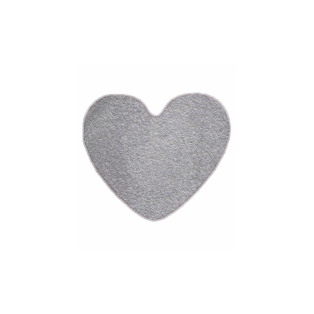 Kusový koberec Eton sivý srdce