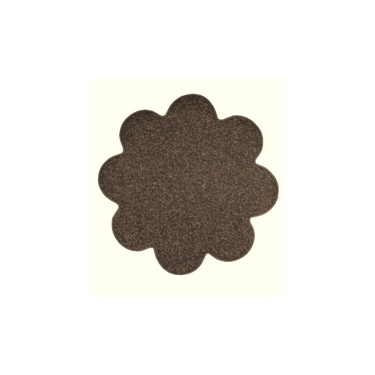 Kusový koberec Eton hnedý kvetina