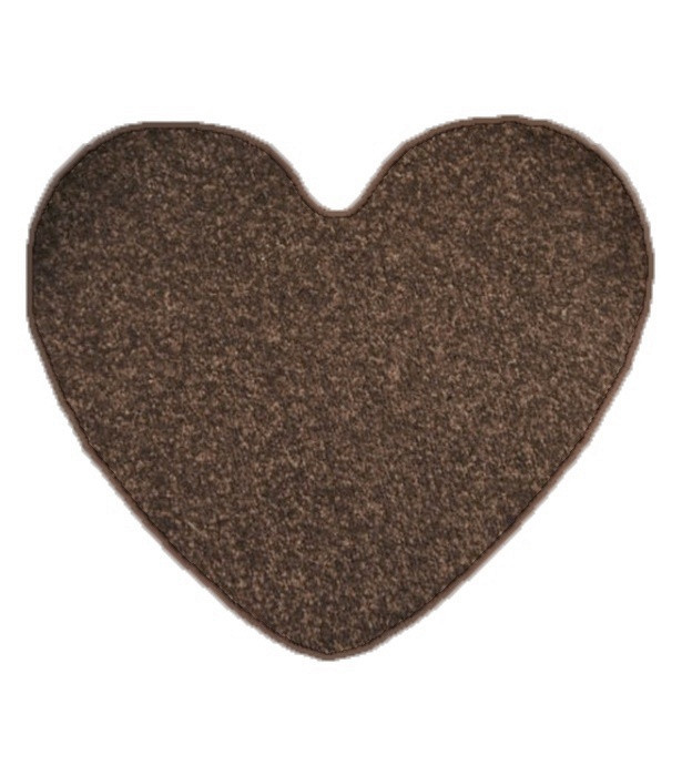 Kusový koberec Eton hnedý srdce - 100x120 srdce cm Vopi koberce 