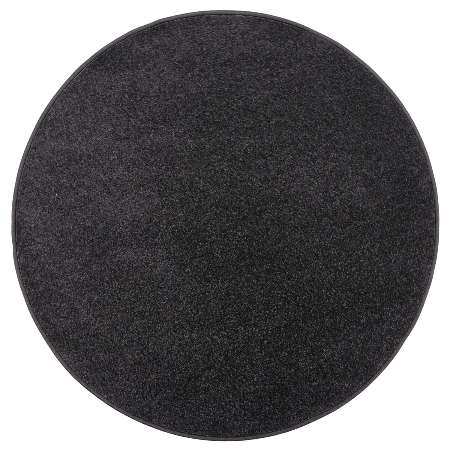 Kusový koberec Eton čierny 78 kruh - 100x100 (priemer) kruh cm Vopi koberce 