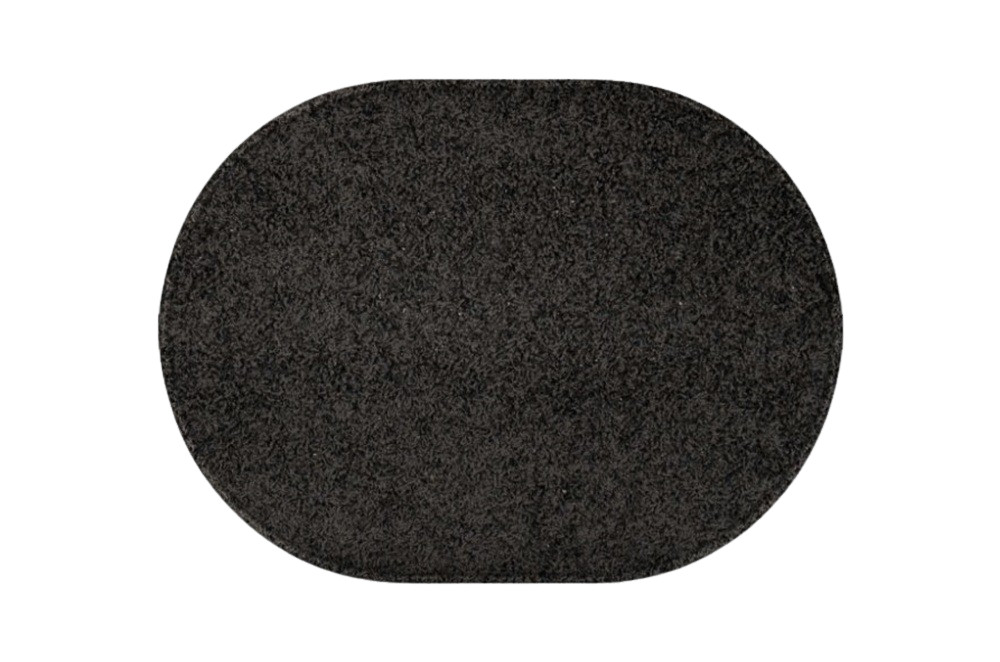 Kusový koberec Eton čierny ovál - 200x300 cm Vopi koberce 