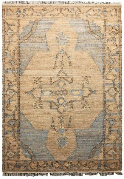 Diamond Carpets India, Ručne viazaný kusový koberec Agra Mahal DE 2284 Multi Colour, 80x150, béžová, modrá, chodba / predsieň
