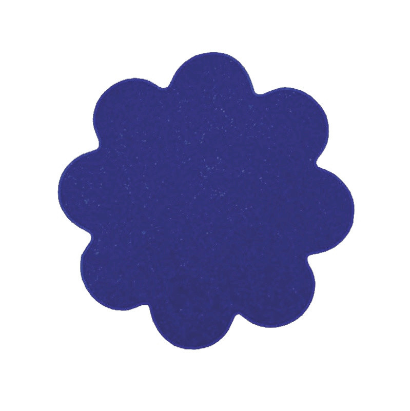 Kusový koberec Eton modrý kvetina - 120x120 kvietok cm Vopi koberce 