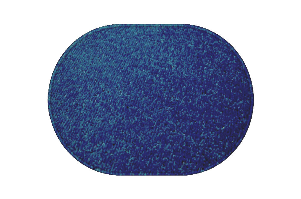 Kusový koberec Eton modrý 82 ovál - 80x150 cm Vopi koberce 