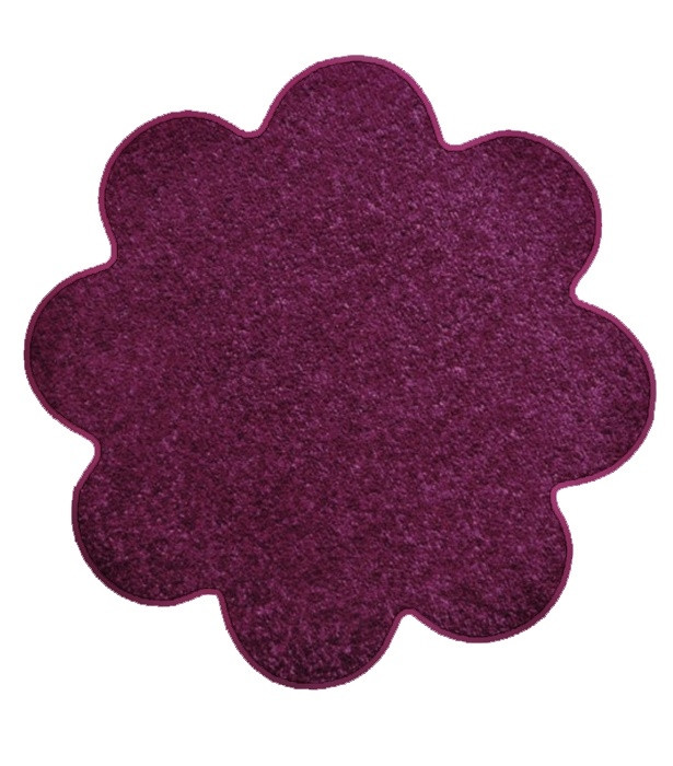 Kusový koberec Eton fialový kvetina - 120x120 kvietok cm Vopi koberce 