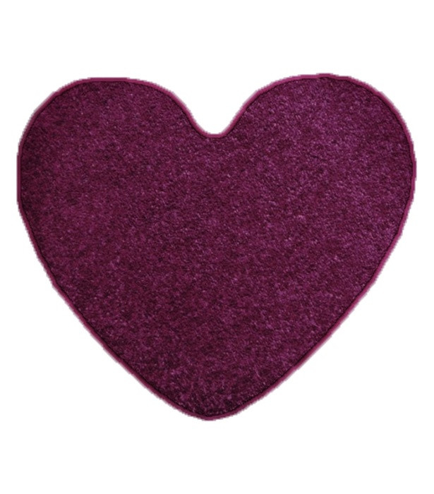 Kusový koberec Eton fialový srdce - 100x120 srdce cm Vopi koberce 