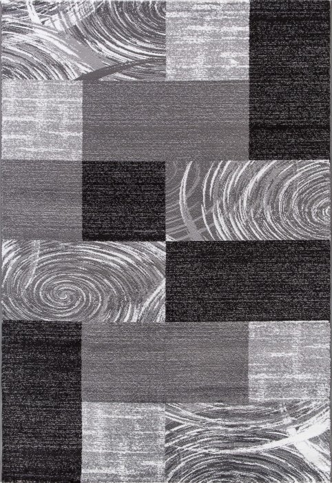 Ayyildiz, Kusový koberec Parma 9220 black, 80x300, šedá, chodba / predsieň