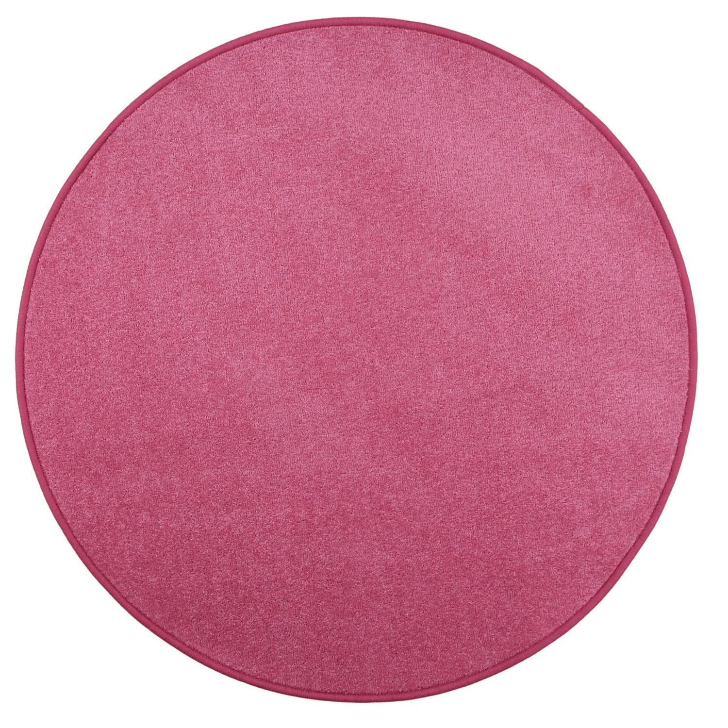 Kusový koberec Eton ružový 11 kruh - 250x250 (priemer) kruh cm Vopi koberce 