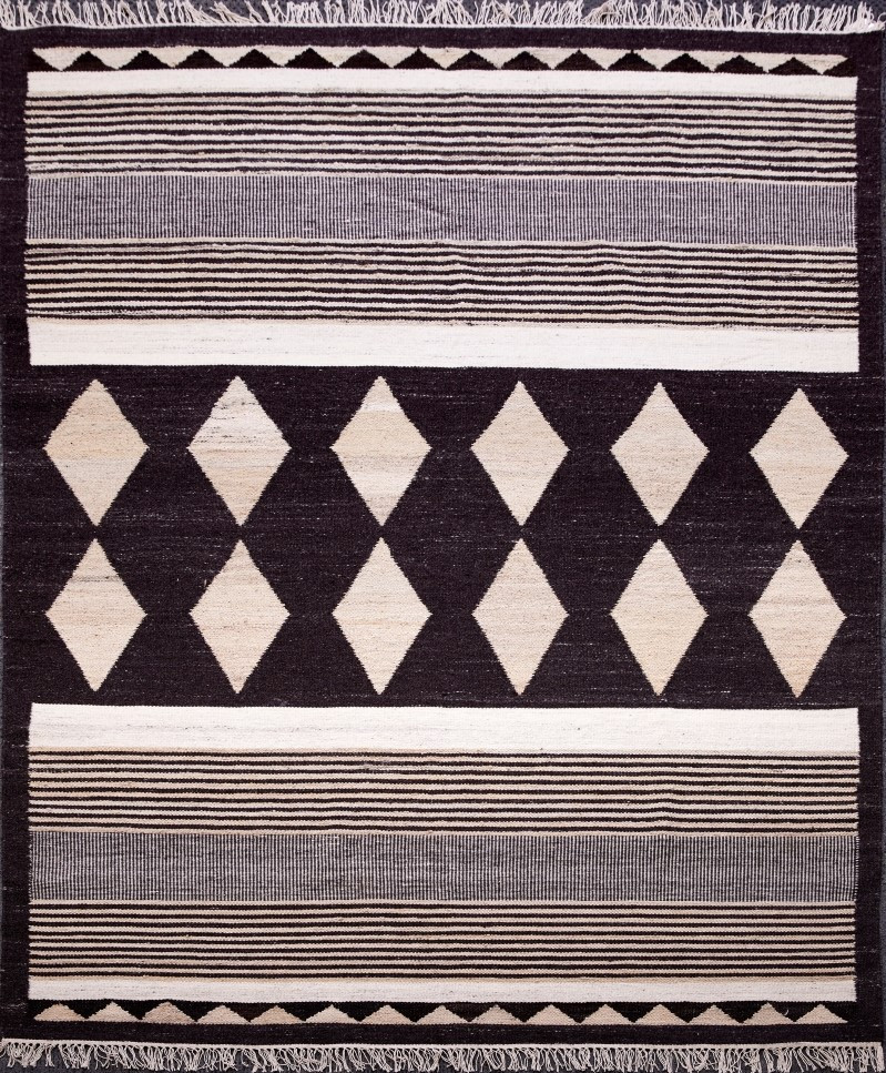 Ručne viazaný kusový koberec Alberta DESP P114 Dark Coffee Mix - 80x150 cm Diamond Carpets koberce 