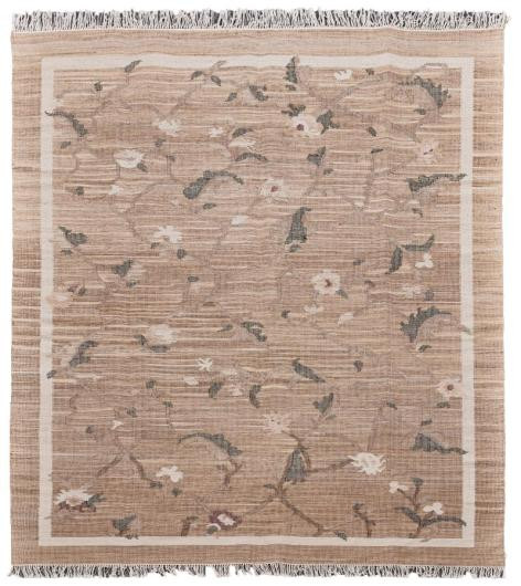 Diamond Carpets India, Ručne viazaný kusový koberec Flora DESP P48 Brown Mix, 80x150, hnedá, chodba / predsieň
