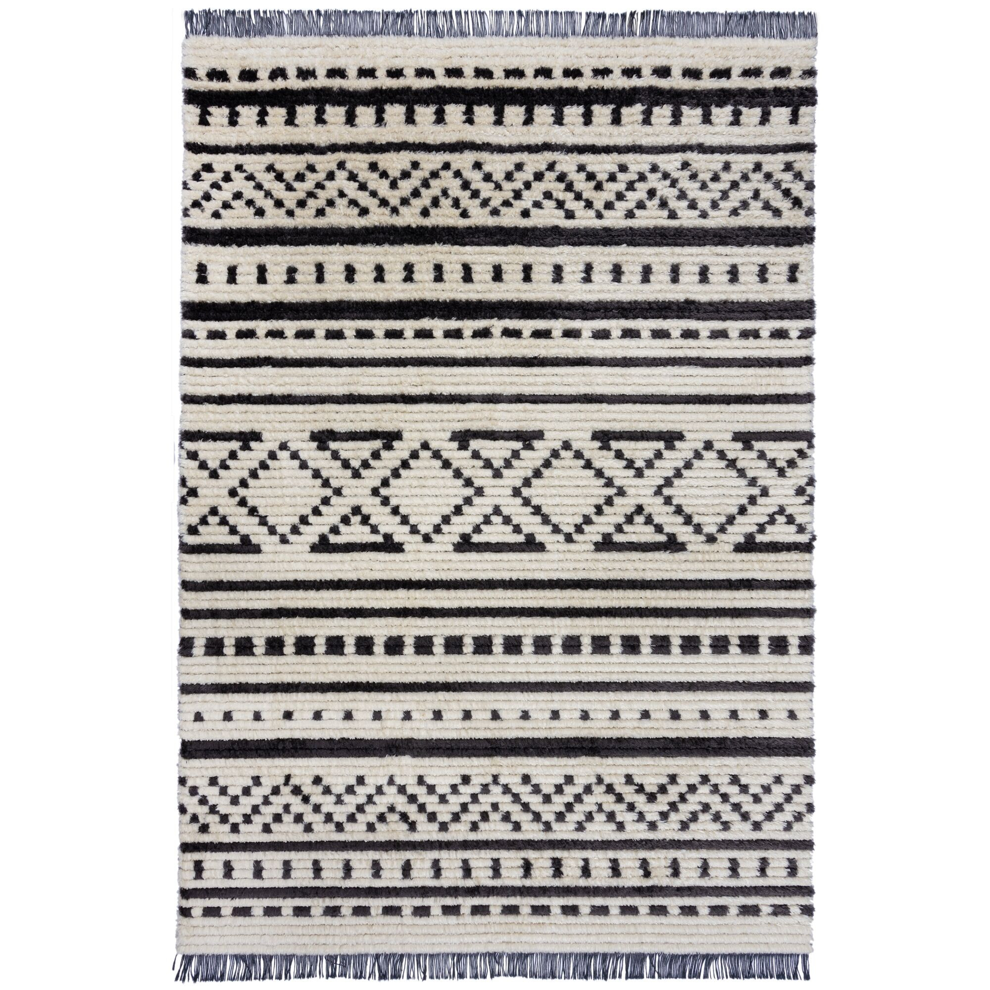Flair Rugs, Kusový koberec Domino Sabri Berber Monochrome, 120x170, šedá, obývacia izba