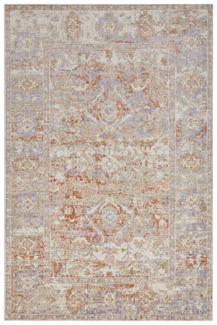 Hanse Home, Kusový koberec Cairo 105587 Port Said Cream Red – na von aj na doma, 160x235, oranžová, chodba / predsieň