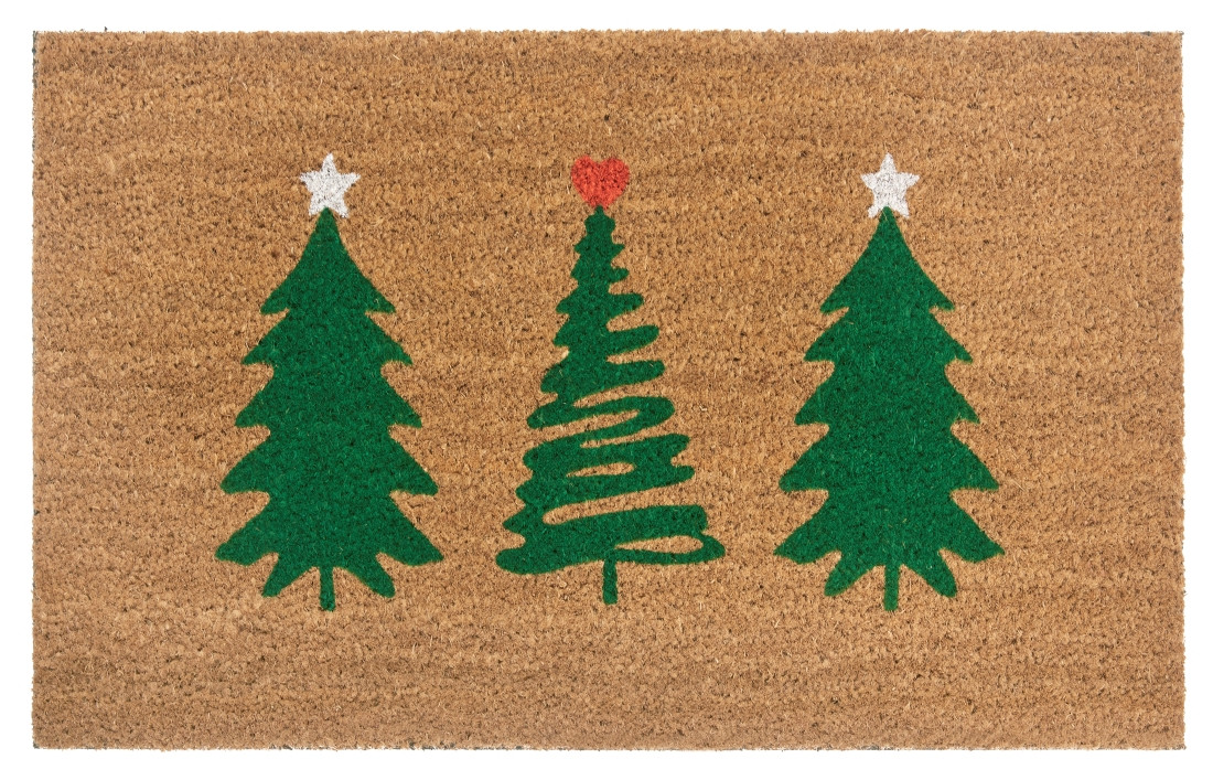 Rohožka 3 stromy vianočné 105671 - 45x75 cm Hanse Home Collection koberce 
