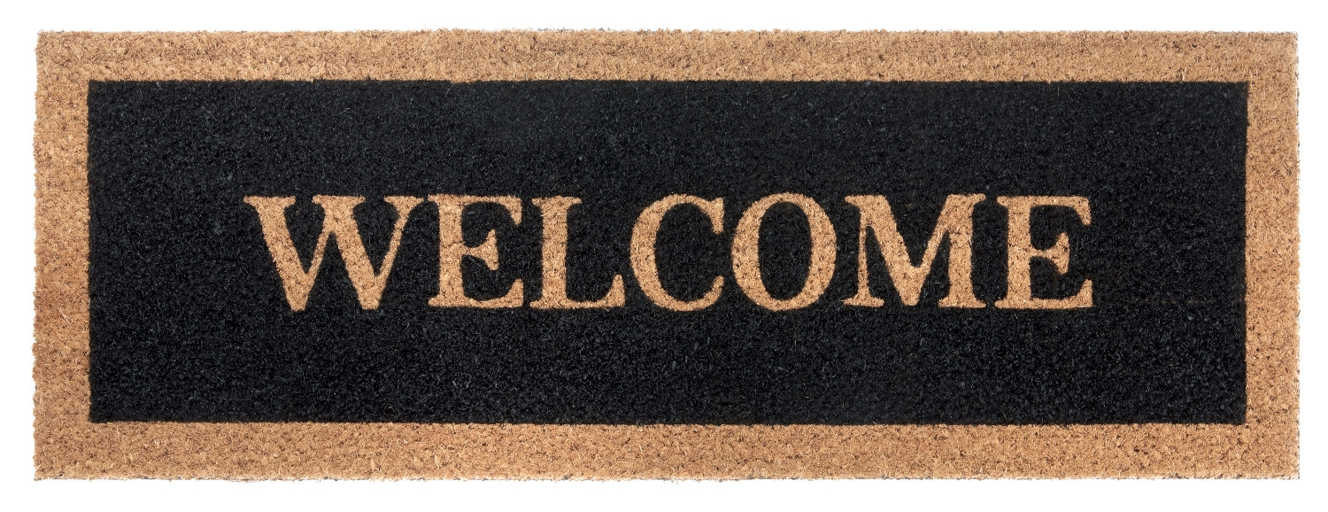 Hanse Home, Rohožka Welcome 105679 – na von aj na doma, 27x70, čierna, chodba / predsieň