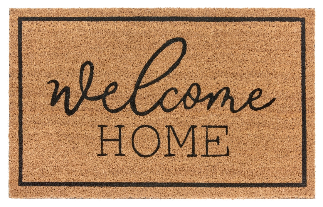 Hanse Home, Rohožka Welcome home 105684 – na von aj na doma, 45x75, hnedá, chodba / predsieň