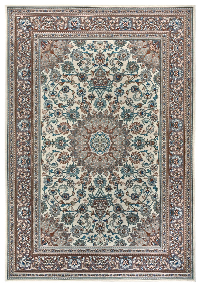 Hanse Home, Kusový koberec Flair 105718 Cream Beige – na von aj na doma, 80x165, modrá, chodba / predsieň